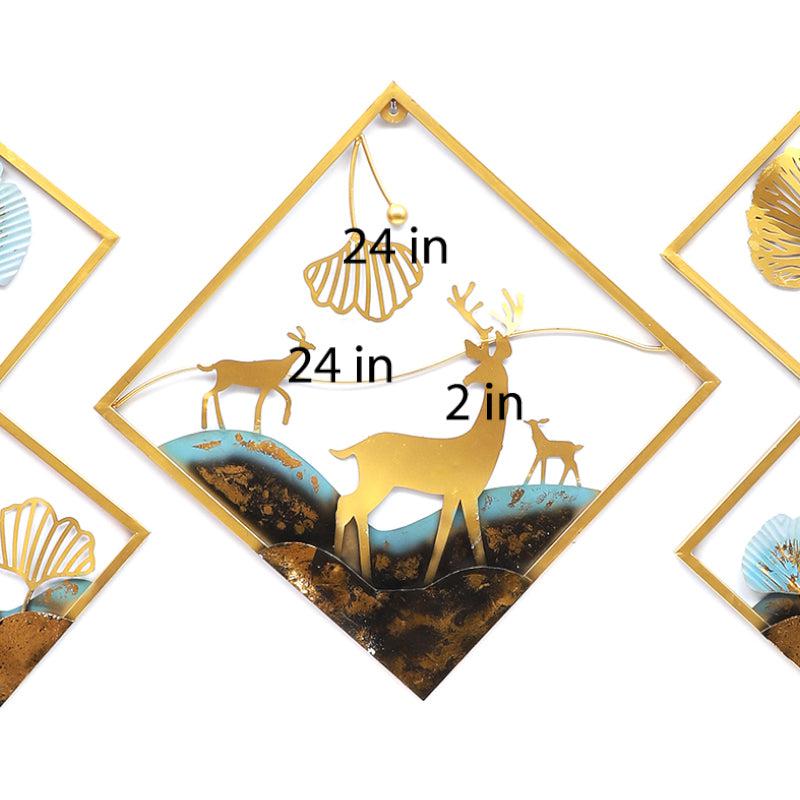 Buy Deer Ethereal Wall Accent - Set Of Three Wall Accents from Vaaree