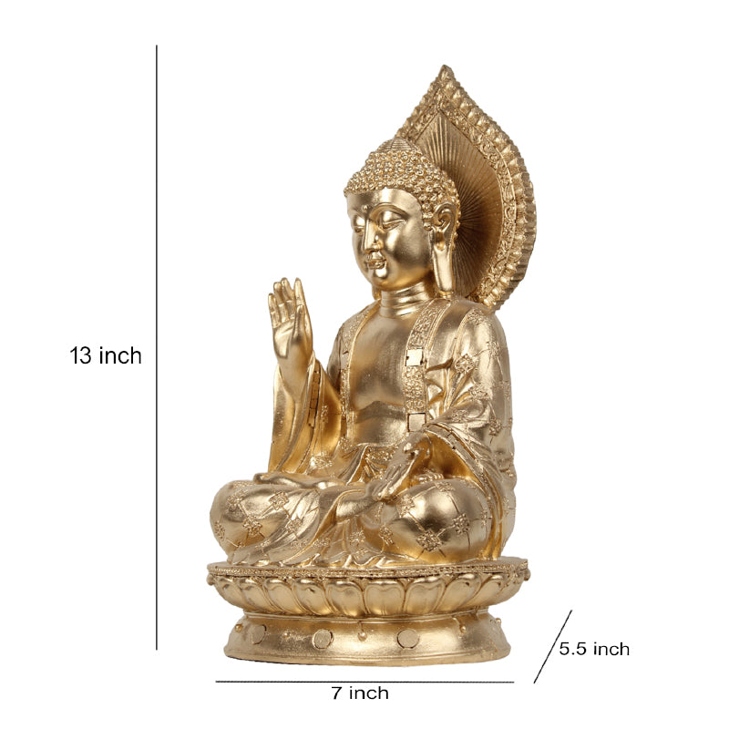 Buy Buddha Aura Showpiece - Gold Showpieces from Vaaree