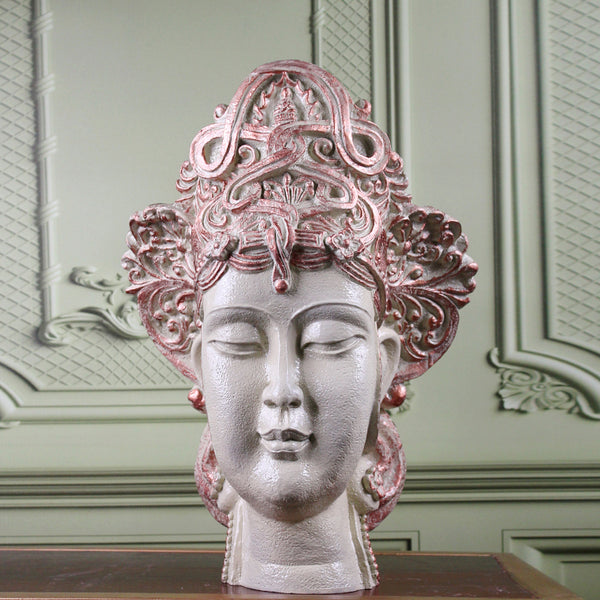 Buddhamrita Head Showpiece - White