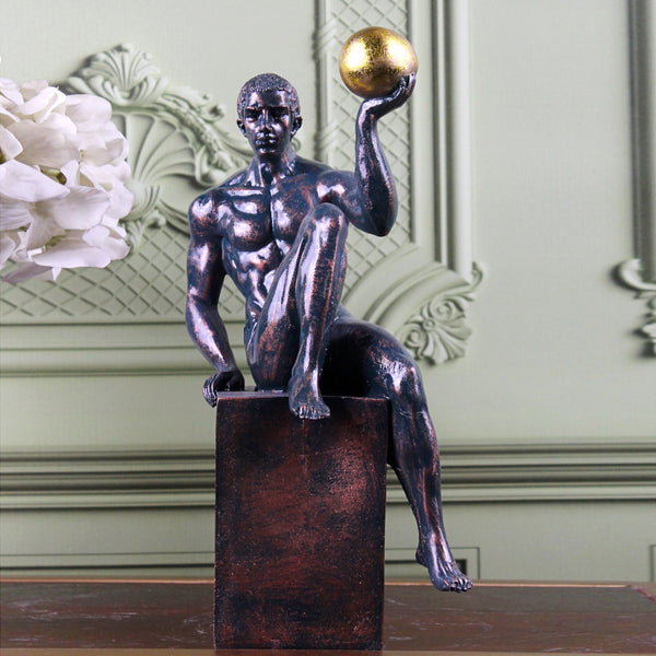 Masculine Balance Showpiece - Grey & Brown