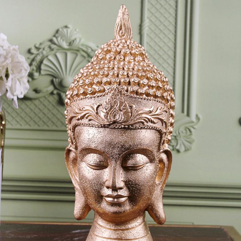 Buy Thathagat Buddha Showpiece - Gold Showpieces from Vaaree