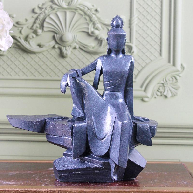 Buy Buddha Glory Showpiece - Grey Showpieces from Vaaree