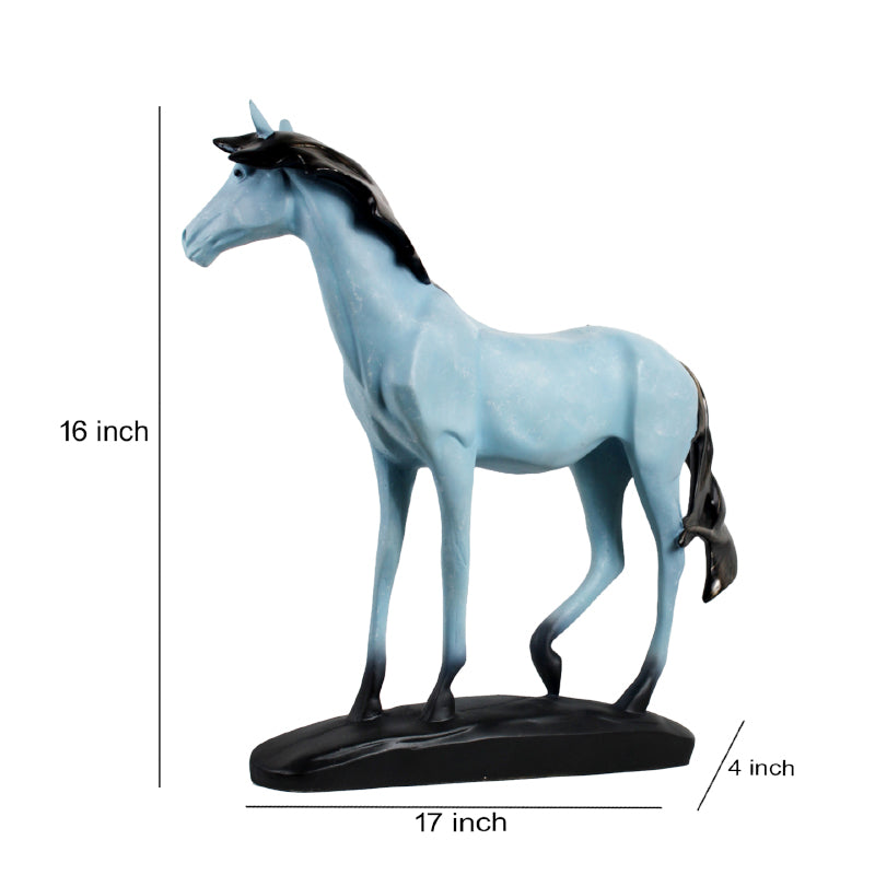 Buy Gallop Grace Showpiece - Blue Showpieces from Vaaree