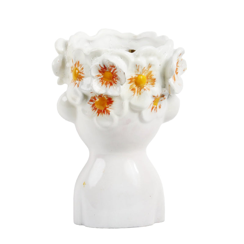 Buy Visage Spring Vase - White Vase from Vaaree