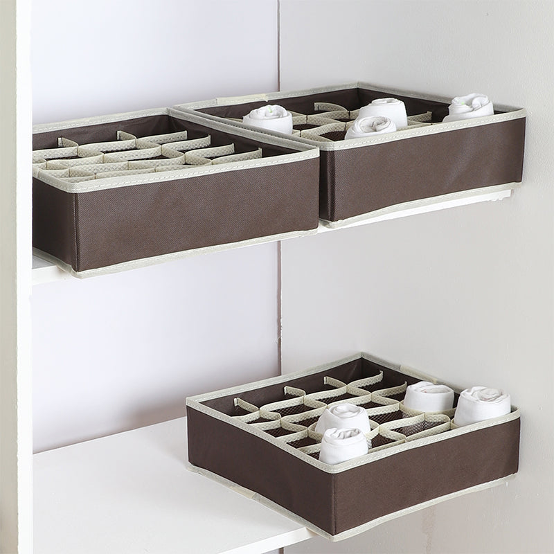 Storage Box - Hester OrganizerWith Compartments - Set Of Three