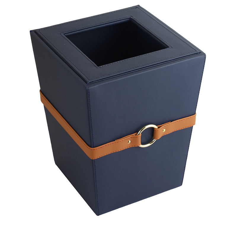 Dustbin - Arbo Vegan Leather Dustbin - Blue