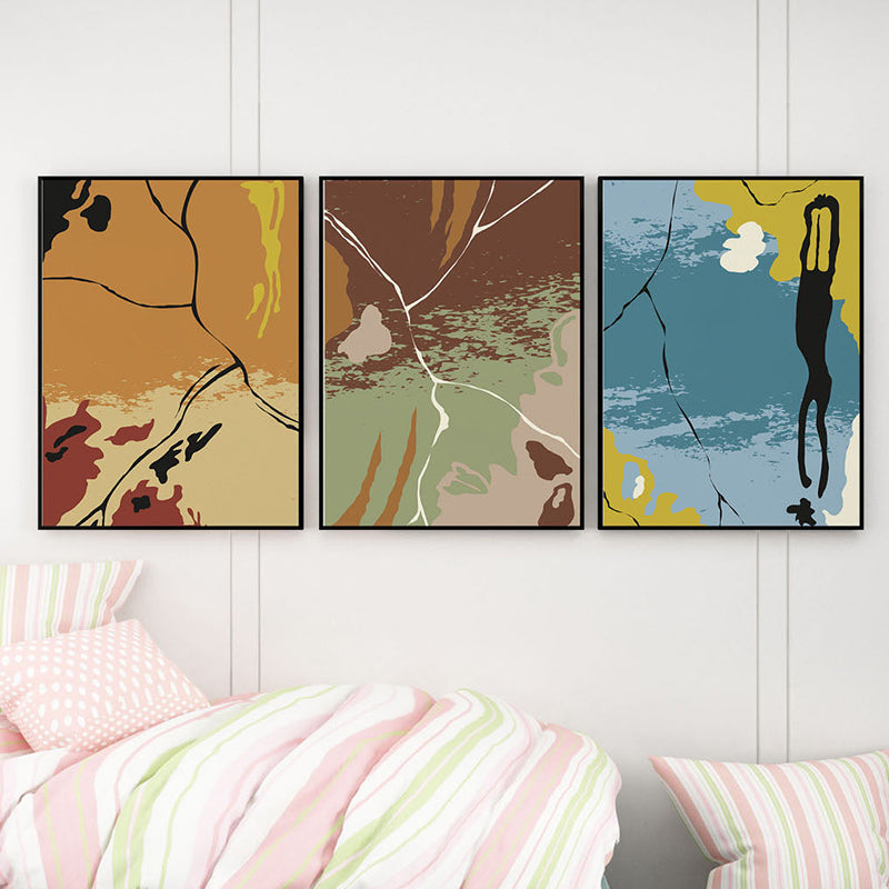 Wall Art & Paintings - Dynamic Dreamscape Wall Art (Black Frame) - Set Of Three