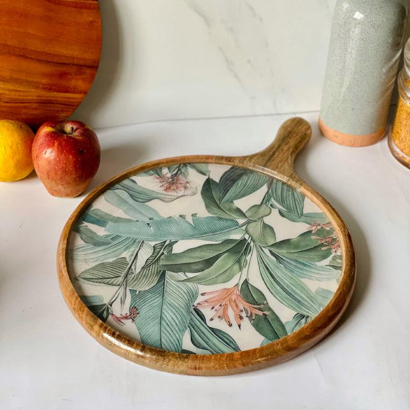 Buy Tiger Lily Mangowood Tray Platter from Vaaree