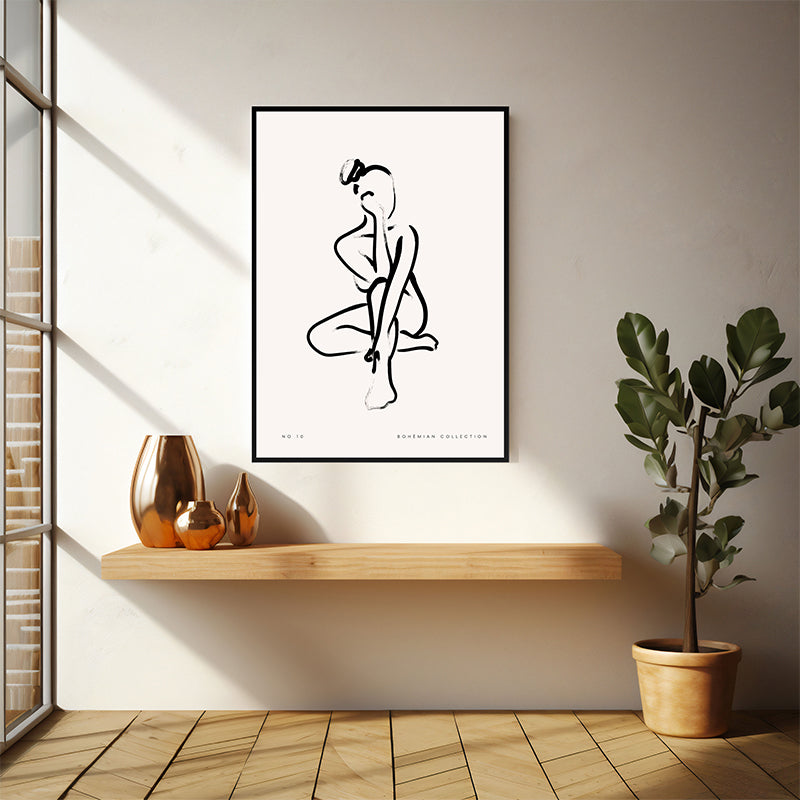 Wall Art & Paintings - Meditazione Wall Art - Black Frame