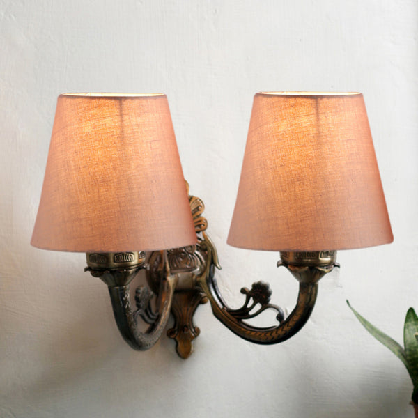 Wall Lamp - Vintage Conical Duo Wall Lamp - Grey