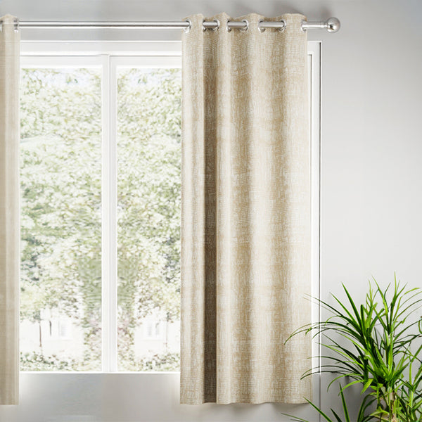 Buy Clovar Blackout Curtain - Golden Beige Curtains from Vaaree