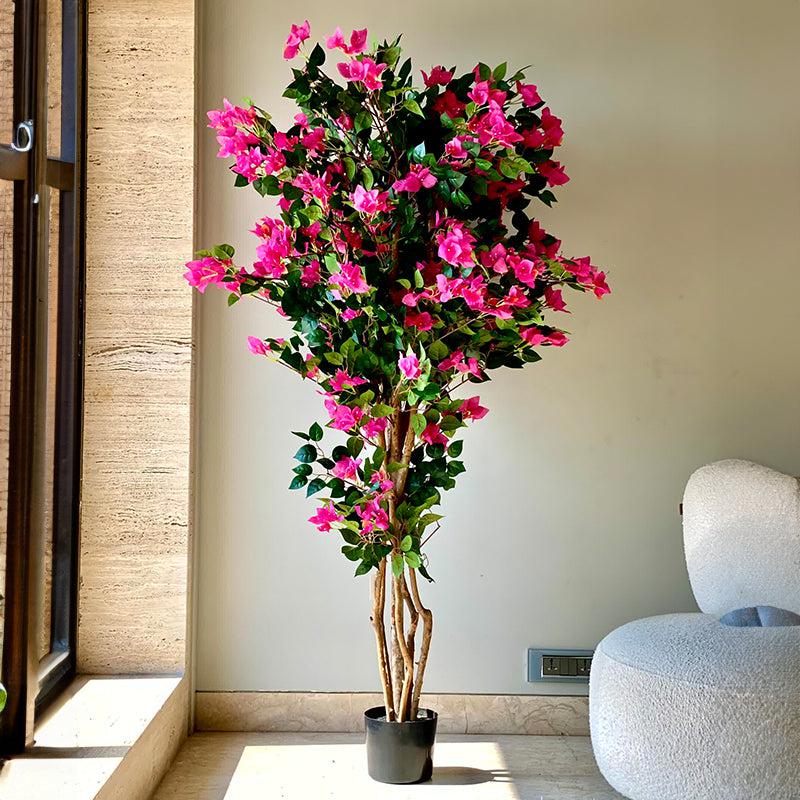 Buy Faux Bougainvillea Tree - 6 Feet Artificial Plants from Vaaree