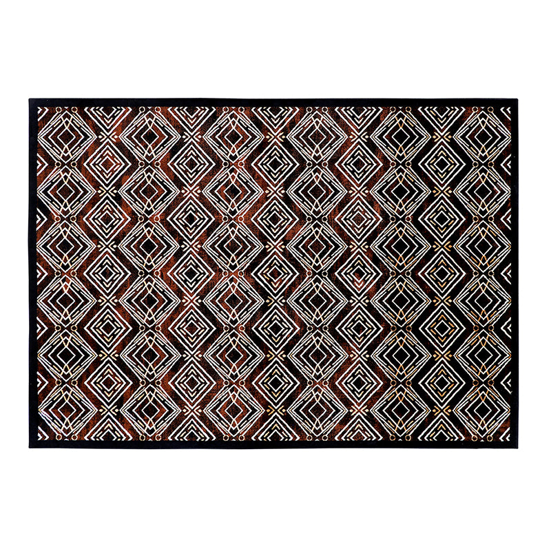 Buy Yvonne Anti Skid Carpet - Black & Brown Carpet from Vaaree