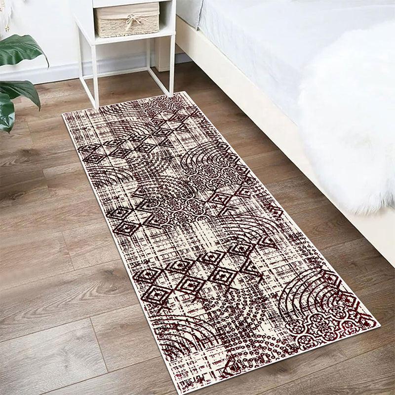 Buy Lexo Anti Skid Runner Rug - Maroon Runner Rug from Vaaree