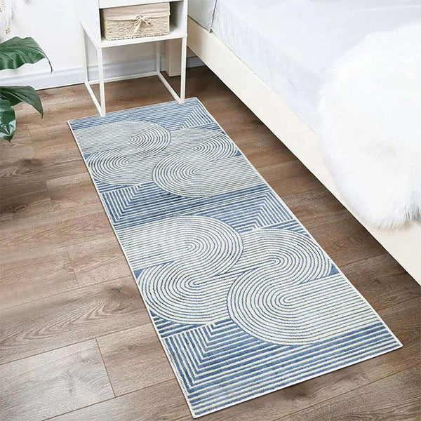 Runner Rug - Icaria Anti Skid Runner Rug - Light Blue