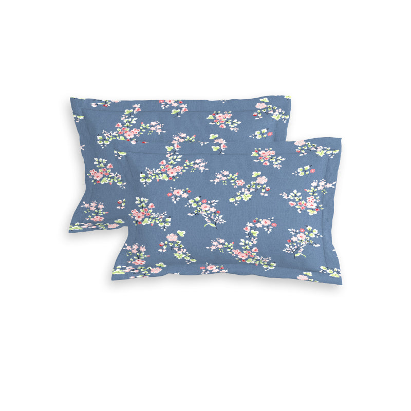 Buy Pareeta Floral Bedsheet - Blue Bedsheets from Vaaree