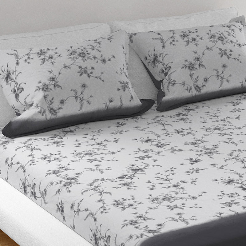 Buy Bliss Percale Floral Bedsheet Bedsheets from Vaaree