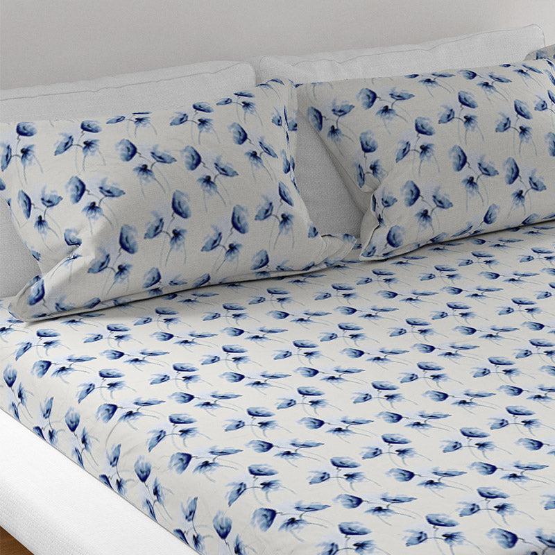 Buy Print Bliss Sateen Floral Bedsheet Bedsheets from Vaaree