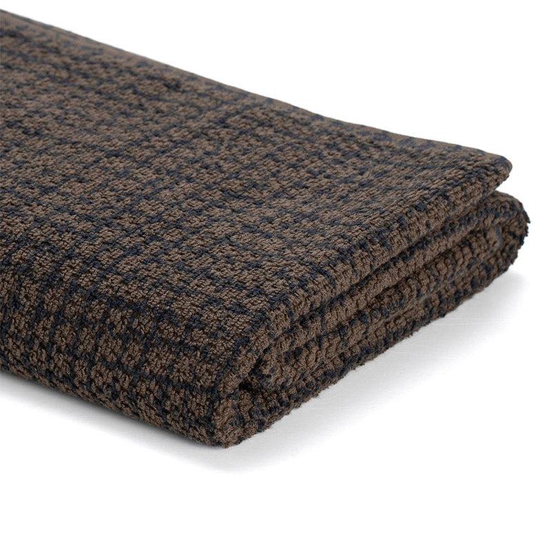 Buy Madras Terry Cotton Bath Towel - Dark Brown Bath Towels from Vaaree