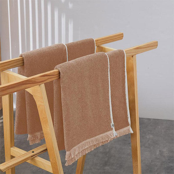 Buy Melange Terry Cotton Bath Towel - Pop Coral Bath Towels from Vaaree