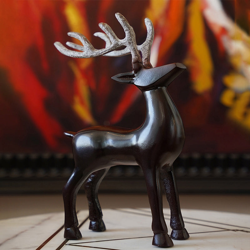 Buy Estrella North Pole Deer Showpiece Showpieces from Vaaree