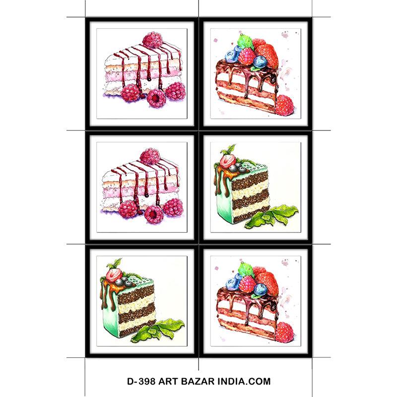 Buy Pastry Yum Coaster - Set Of Six Coasters from Vaaree