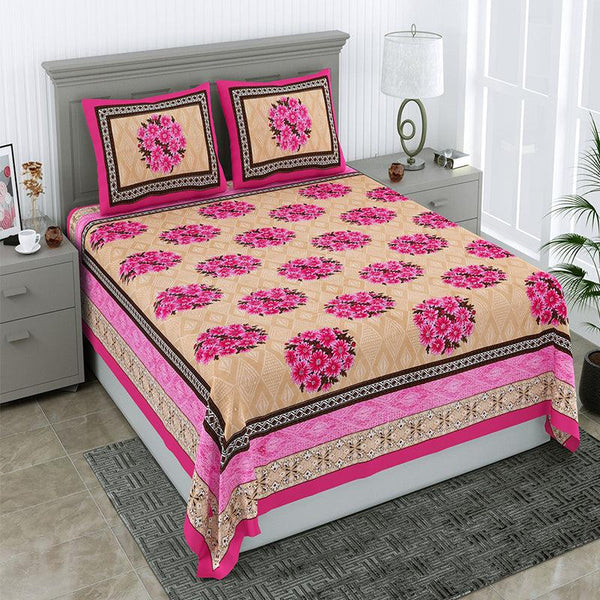 Buy Rose Bloom Floral Bedsheet - Pink Bedsheets from Vaaree