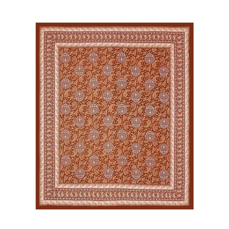 Buy Nimisha Floral Bedsheet - Brown Bedsheets from Vaaree