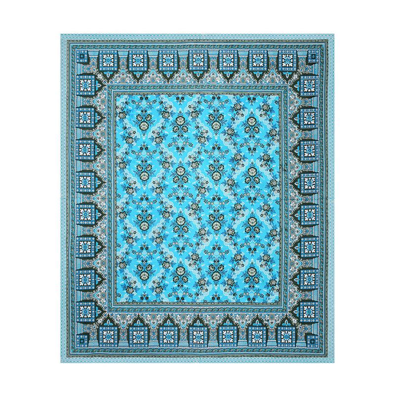 Buy Kobe Ethnic Bedsheet - Light Blue Bedsheets from Vaaree