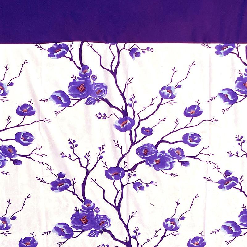 Buy Fern Floral Curtain (Purple) - Set Of Two Curtains from Vaaree