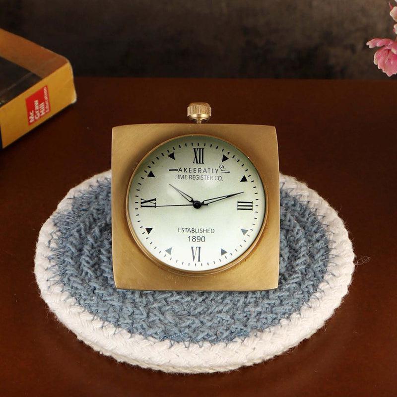 Buy Ottoma Brass Table Clock Table Clock from Vaaree