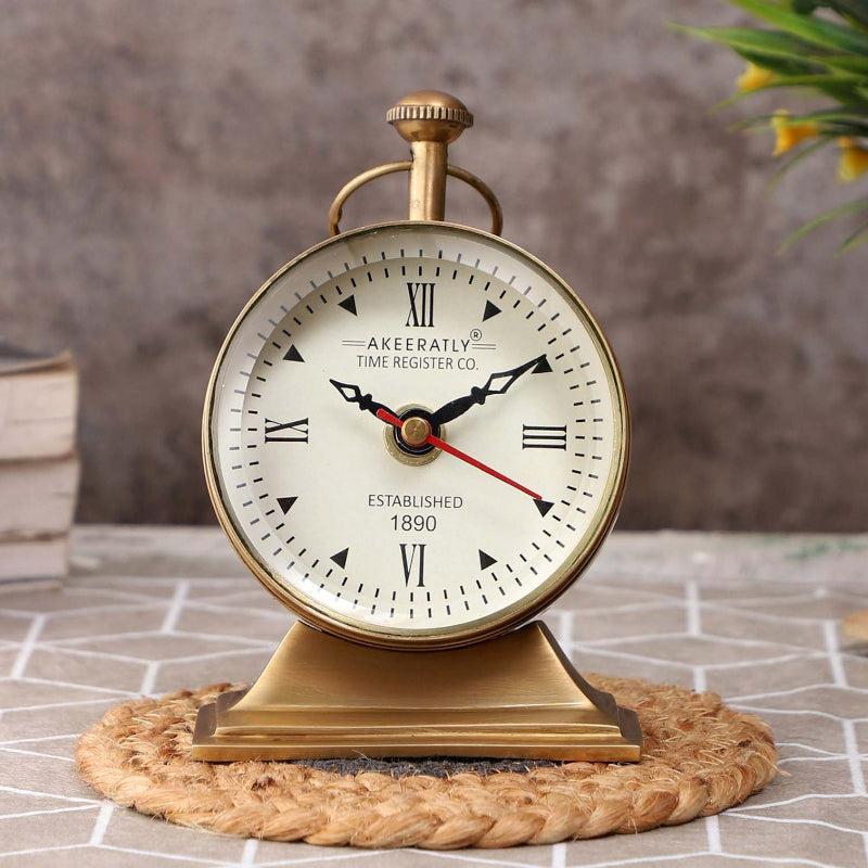 Buy Ocato Brass Table Clock Table Clock from Vaaree