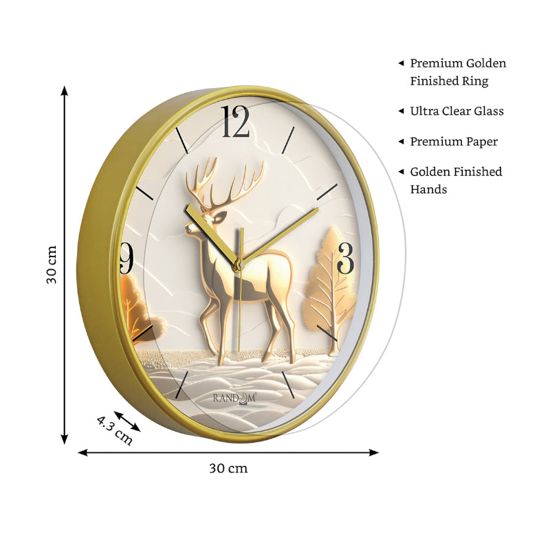 Buy Fairytale Snowland Wall Clock Wall Clock from Vaaree