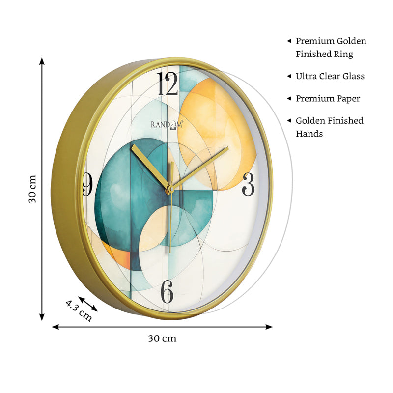 Buy Rimo Abstract Wall Clock Wall Clock from Vaaree