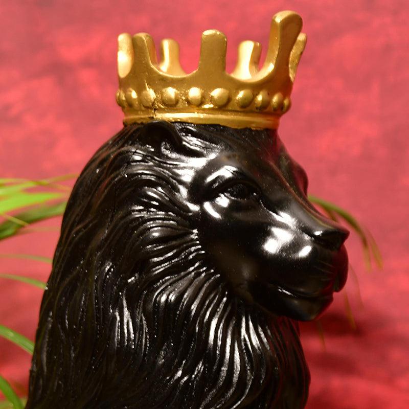 Buy Leo Crown Showpiece - Black Showpieces from Vaaree