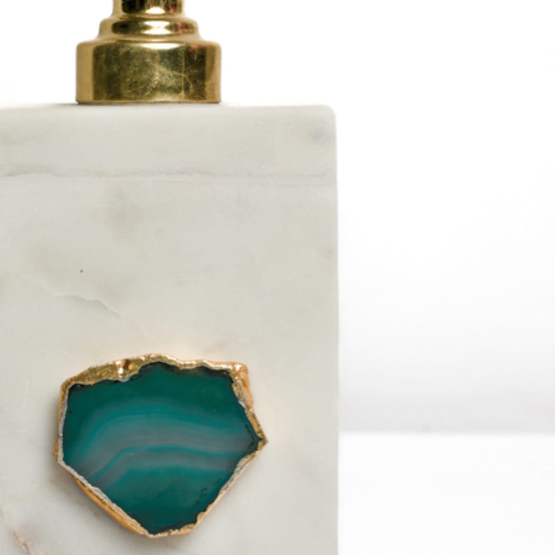 Buy Kade Handcrafted Agate & Marble Soap Dispenser - Green Accessories & Sets from Vaaree