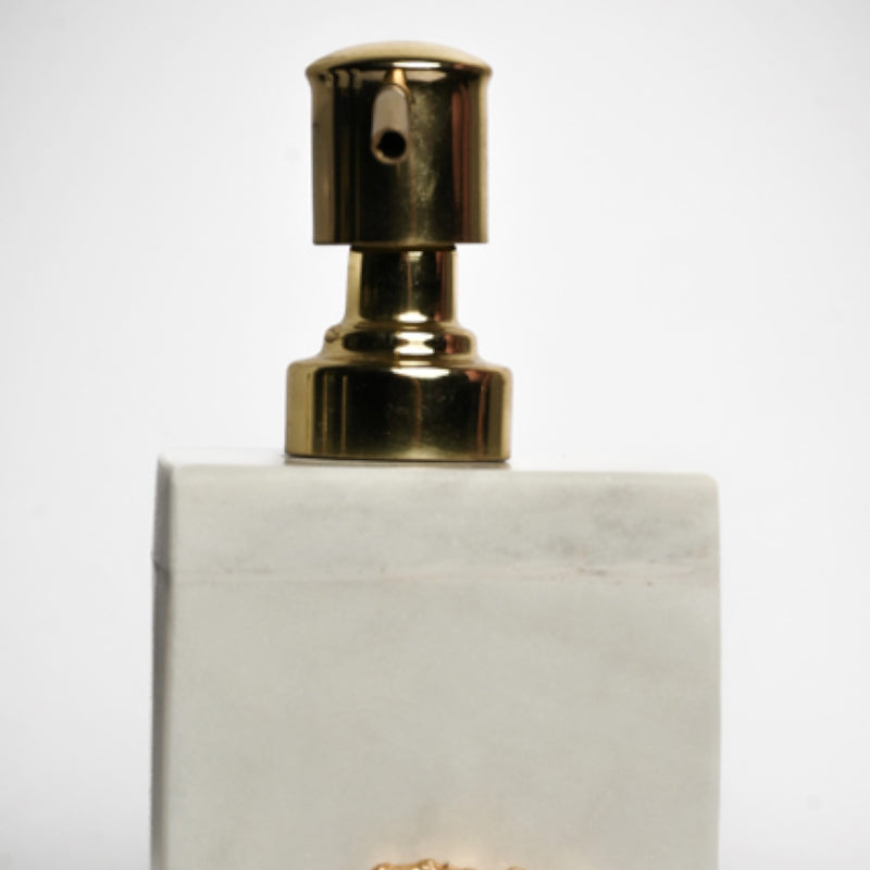 Buy Kade Handcrafted Agate & Marble Soap Dispenser - Pink Accessories & Sets from Vaaree