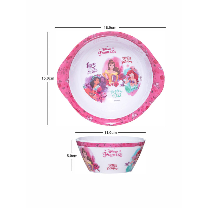 Kids Bowls - Disney Glam Kids Bowl With Spoons (650 ML) - Set Of Two