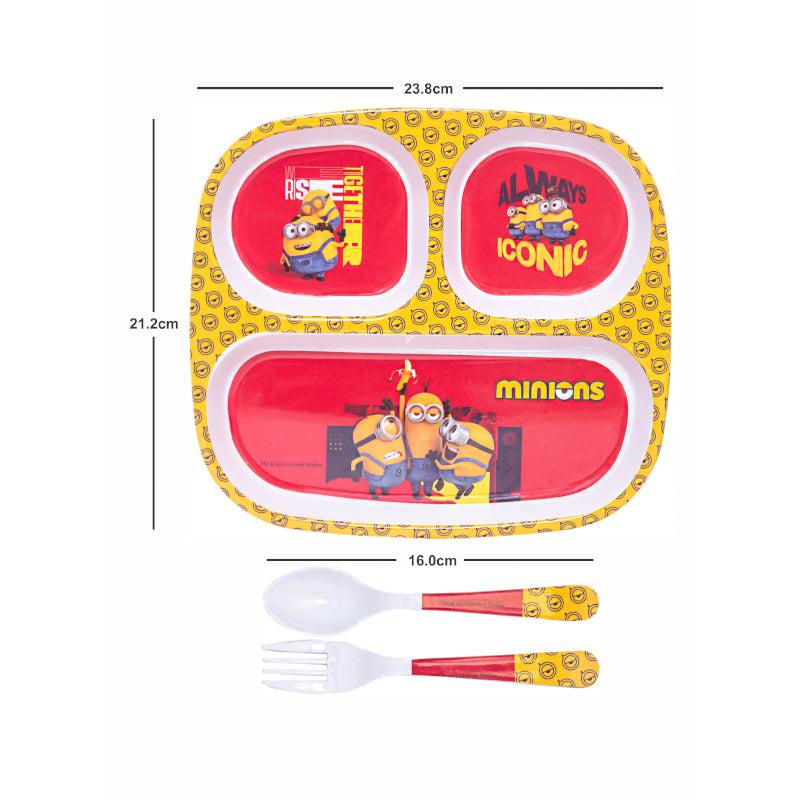 Buy Minion Buddies Kids Dining Set - Five Piece Set Kids Dinner Set from Vaaree