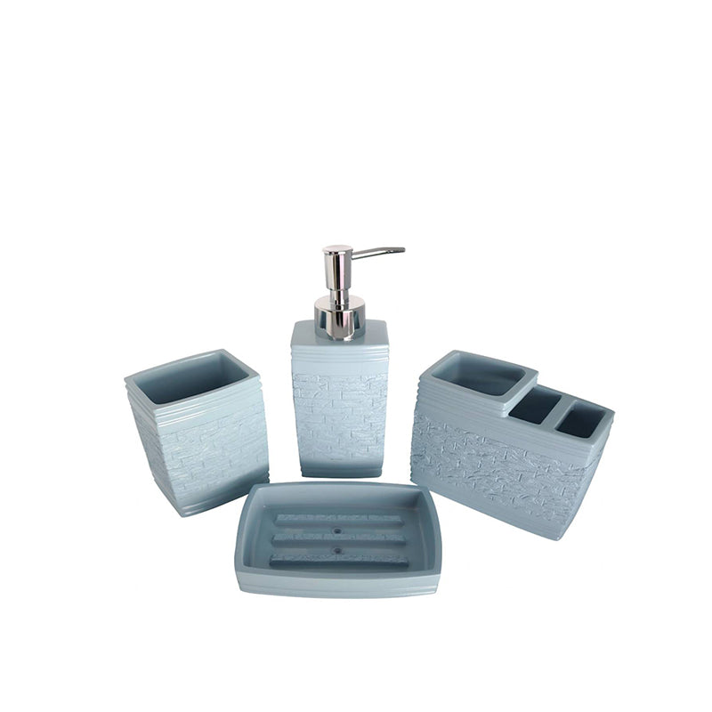 Buy Amgo Bathroom Set - Blue Accessories & Sets from Vaaree