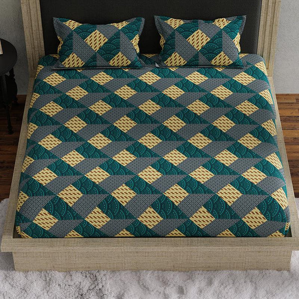 Buy Aaron Geometric Bedsheet Bedsheets from Vaaree