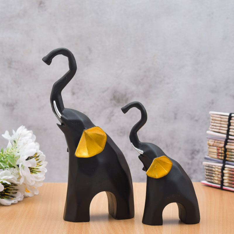 Buy Tusker Joy Showpiece - Set Of Two Showpieces from Vaaree