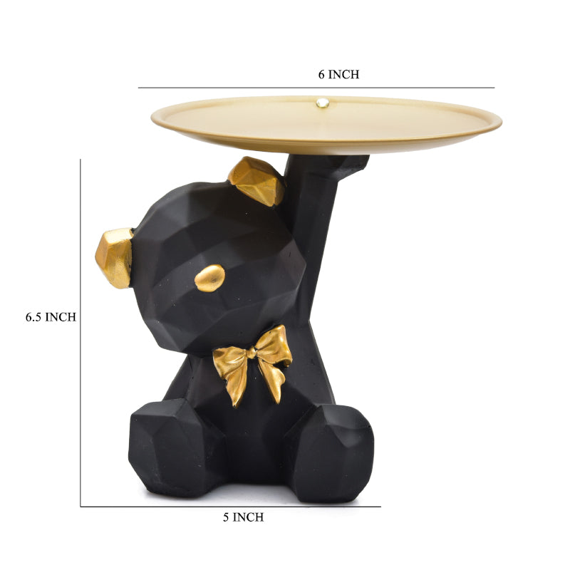 Buy Mr Teddy Showpiece - Black Showpieces from Vaaree