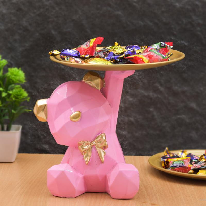 Buy Mr Teddy Showpiece - Pink Showpieces from Vaaree