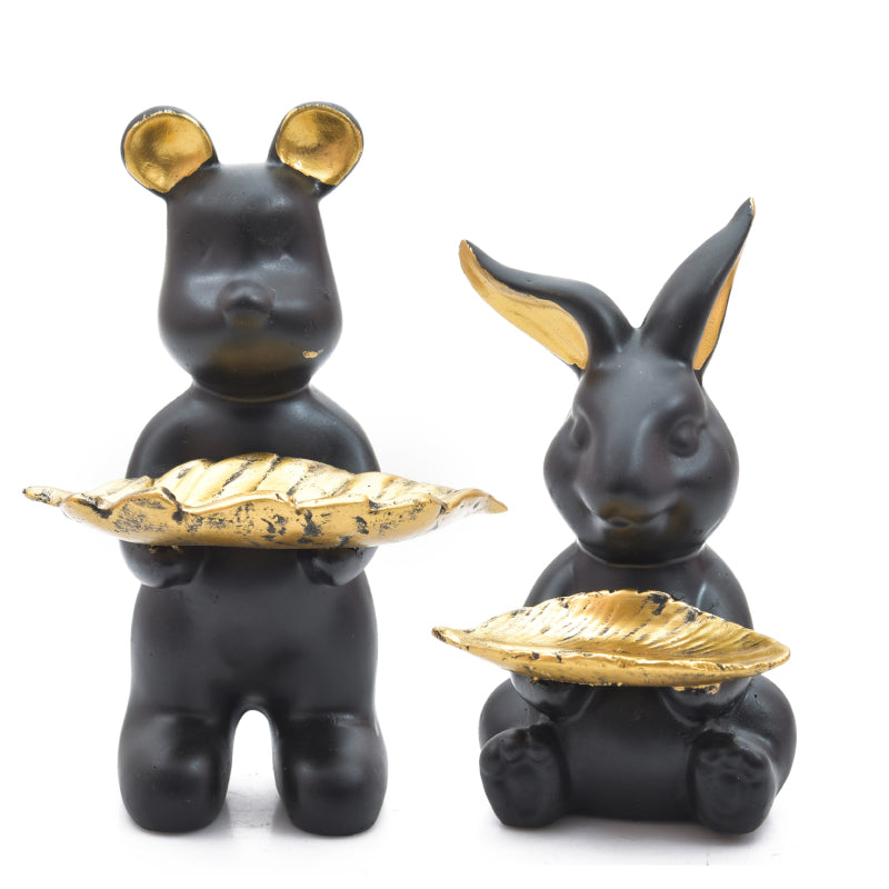 Buy Bunny Buddie Showpiece - Set Of Two Showpieces from Vaaree