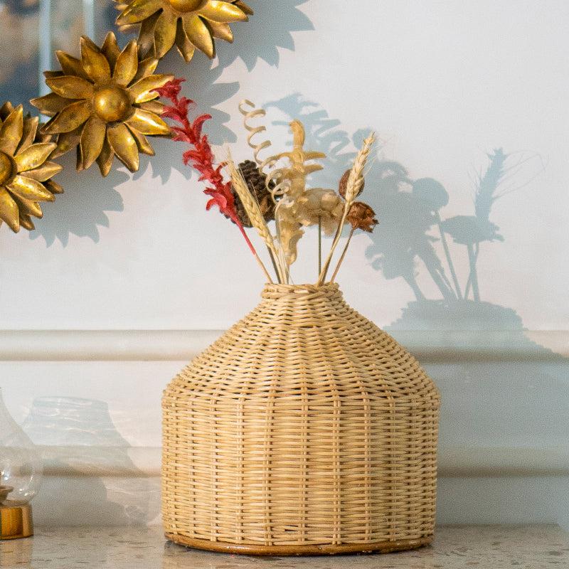 Buy Ilasha Rattan Vase Vase from Vaaree