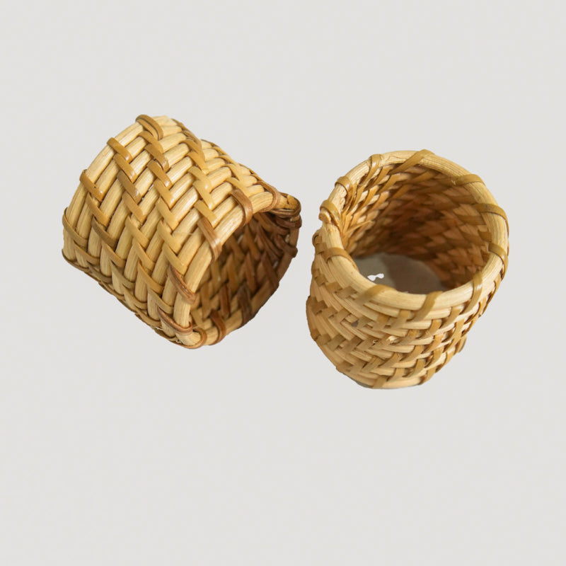 Napkin Ring - Vrita Rattan Napkin Ring - Set Of Two