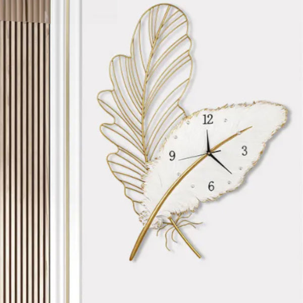 Foliage Glam Wall Clock