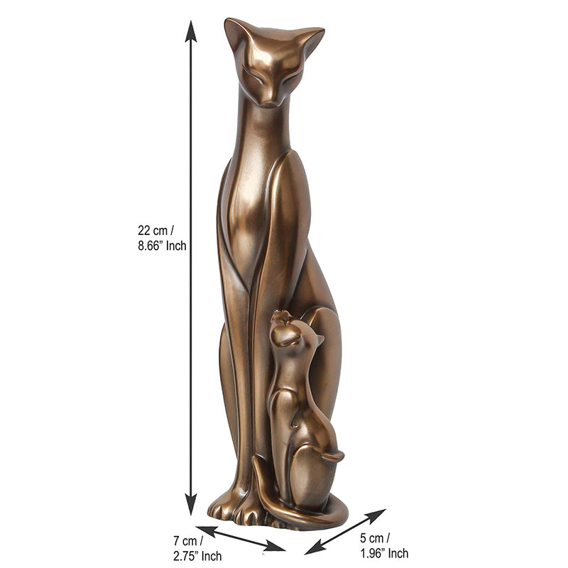 Showpieces - Feline Fam Bronze Showpiece