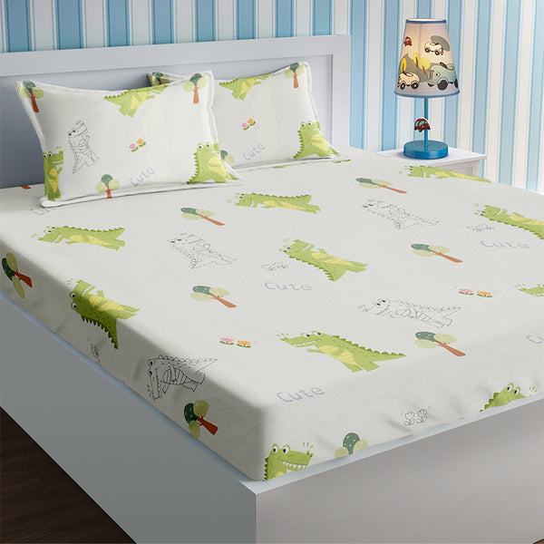 Bedsheets - Dinogram Kids Bedsheet